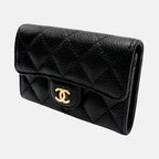 Classic Flap Card Holder Black Caviar