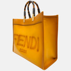 Sunshine Shopper Tote Mimosa Vitello Plexiglass Large