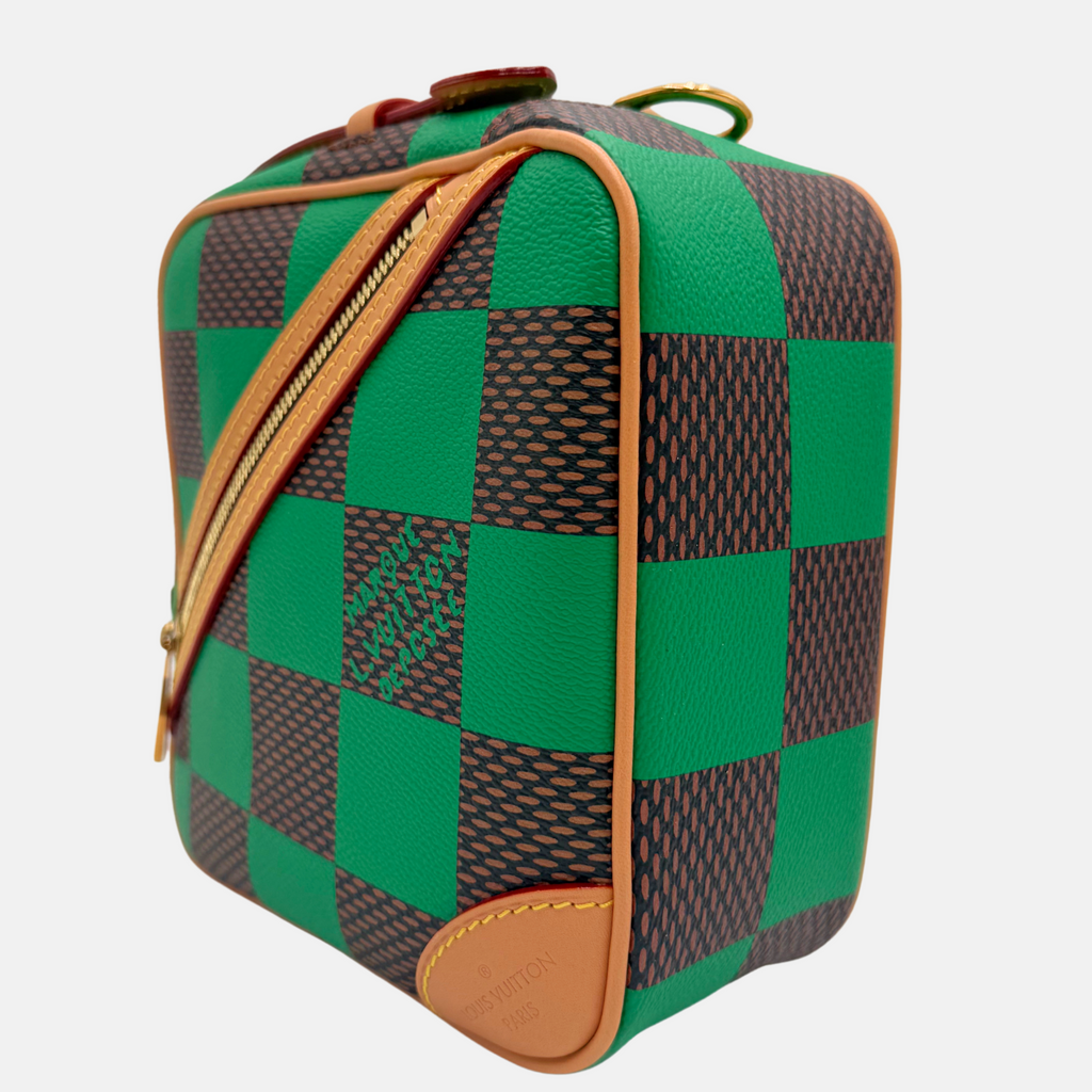 Chess Messenger Green Damier Pop Canvas
