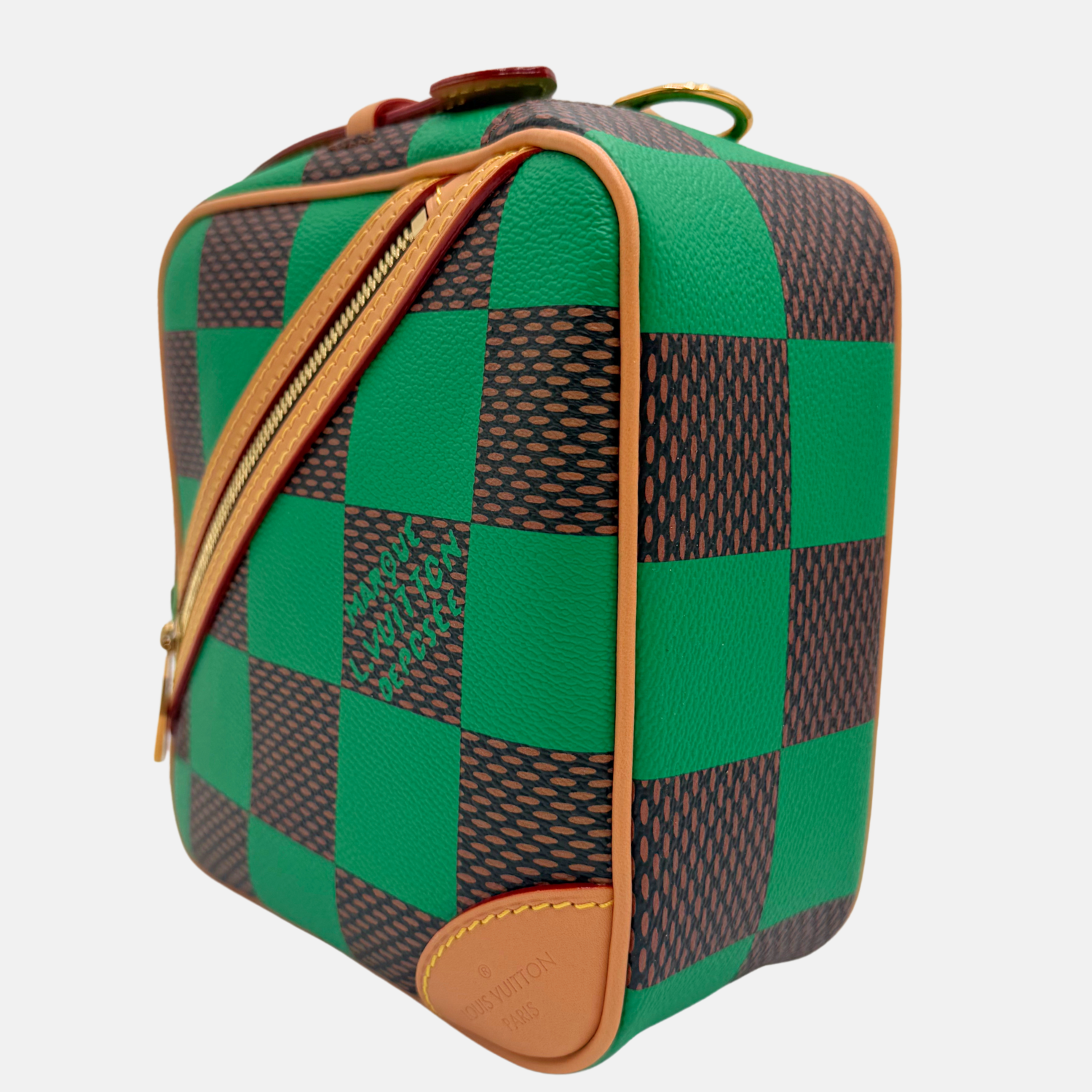 Chess Messenger Green Damier Pop Canvas