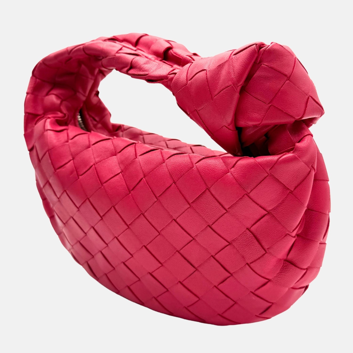 Jodie Bag Pink Intrecciato Leather Mini