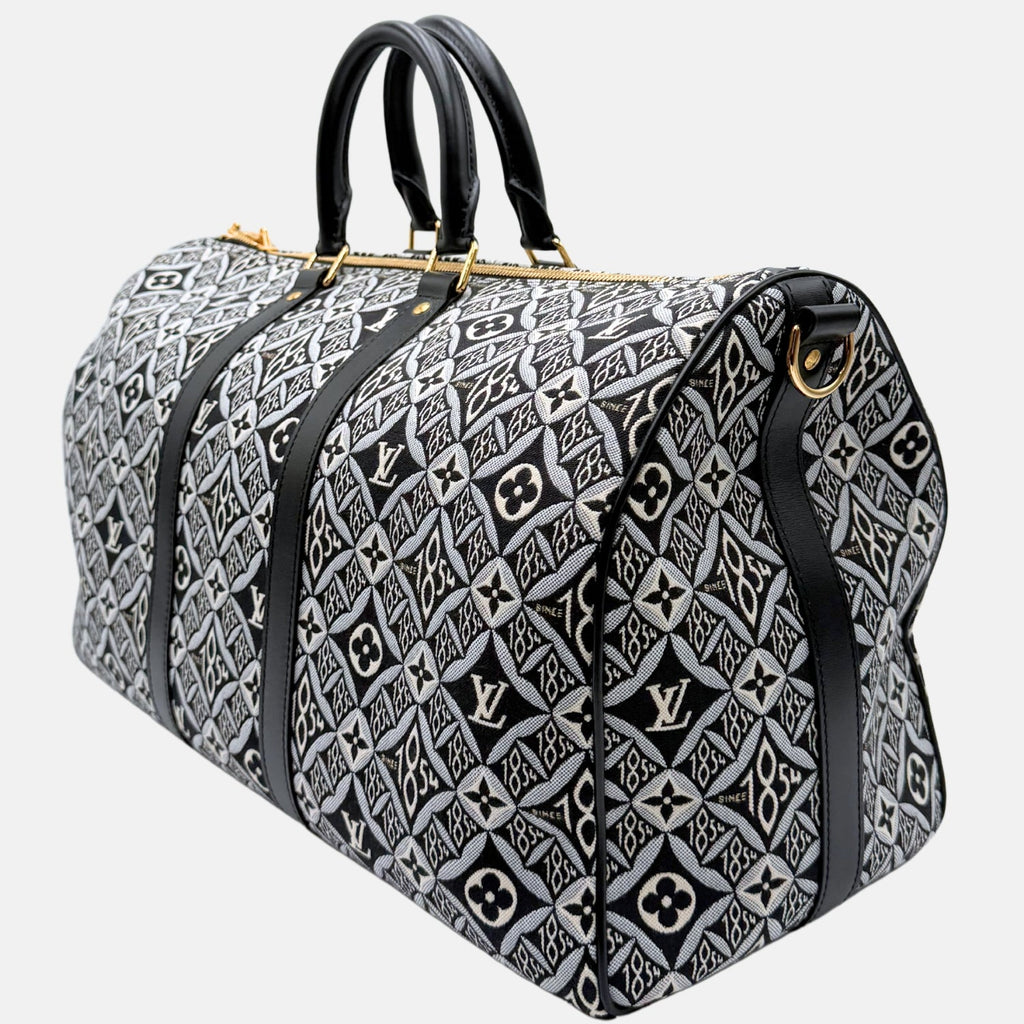 Since 1854 Keepall Bandouliere 45 Grey Jacquard