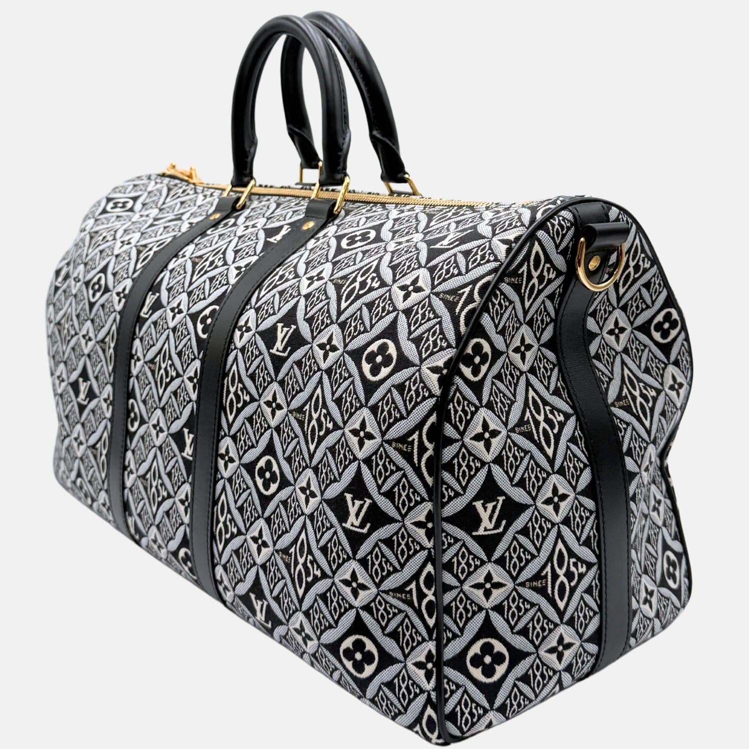 Since 1854 Keepall Bandouliere 45 Grey Jacquard