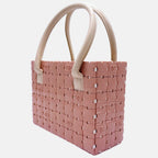 Puzzle Block Handle Tote Pink