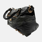 City Bag Black Leather Giant 12