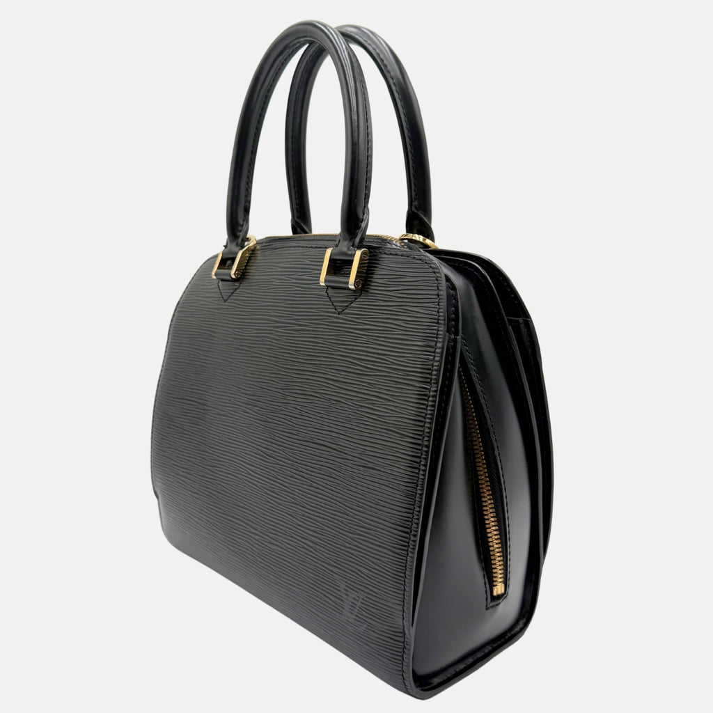 Pont Neuf Handbag Black Epi Leather
