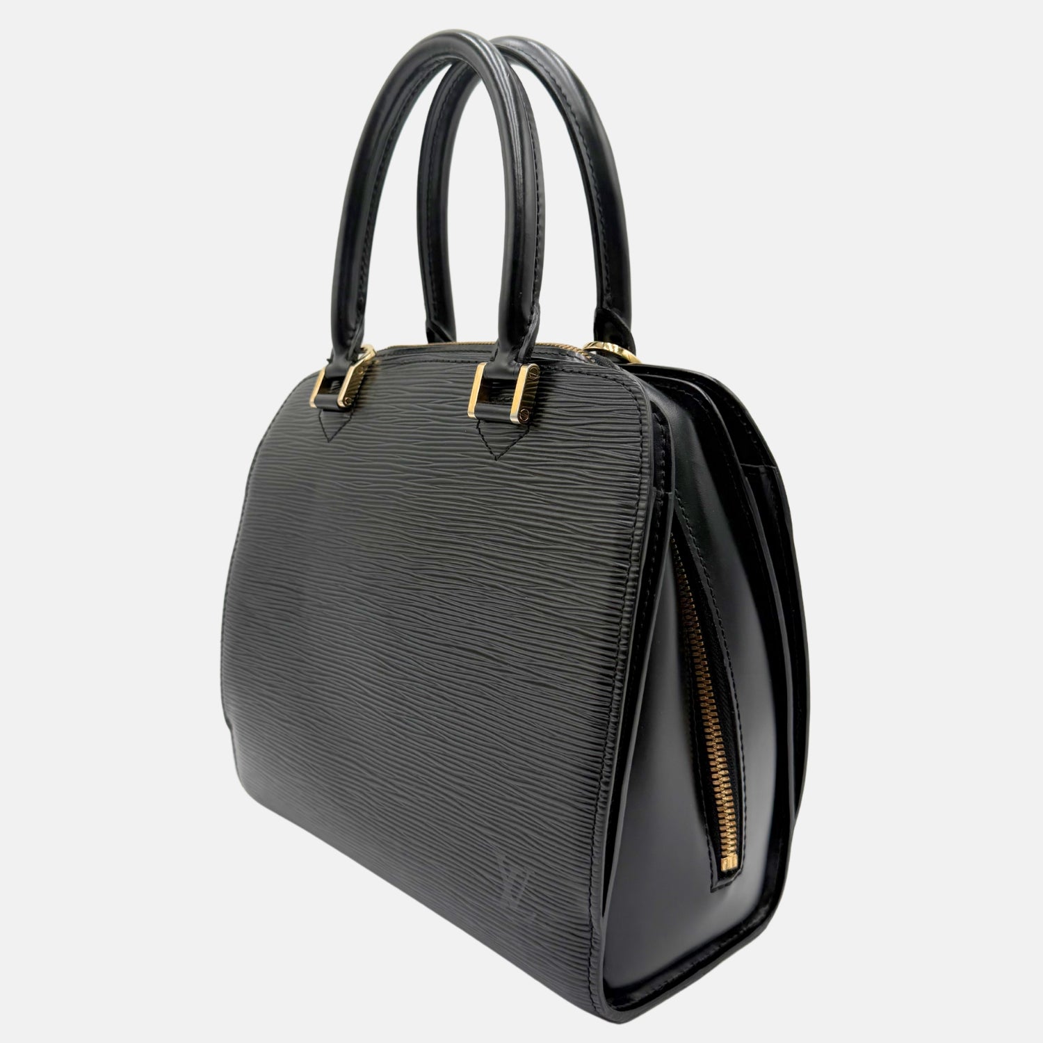 Pont Neuf Handbag Black Epi Leather