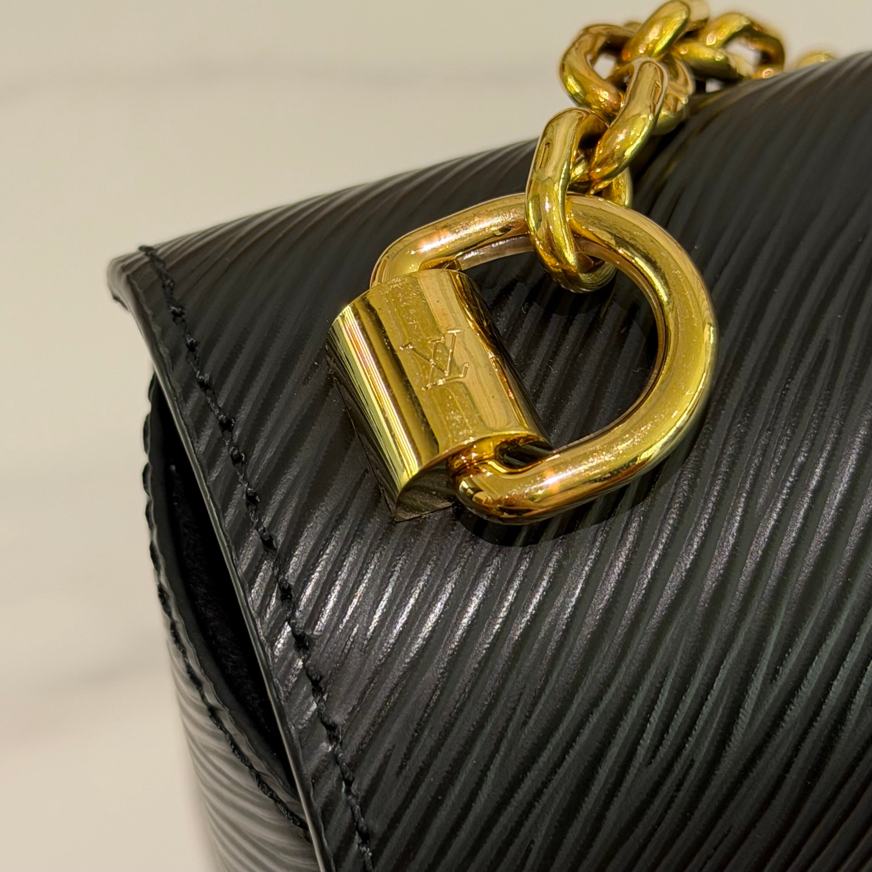 Louis Vuitton Twist Black &amp; Pink Medium Shoulder Crossbody Bag