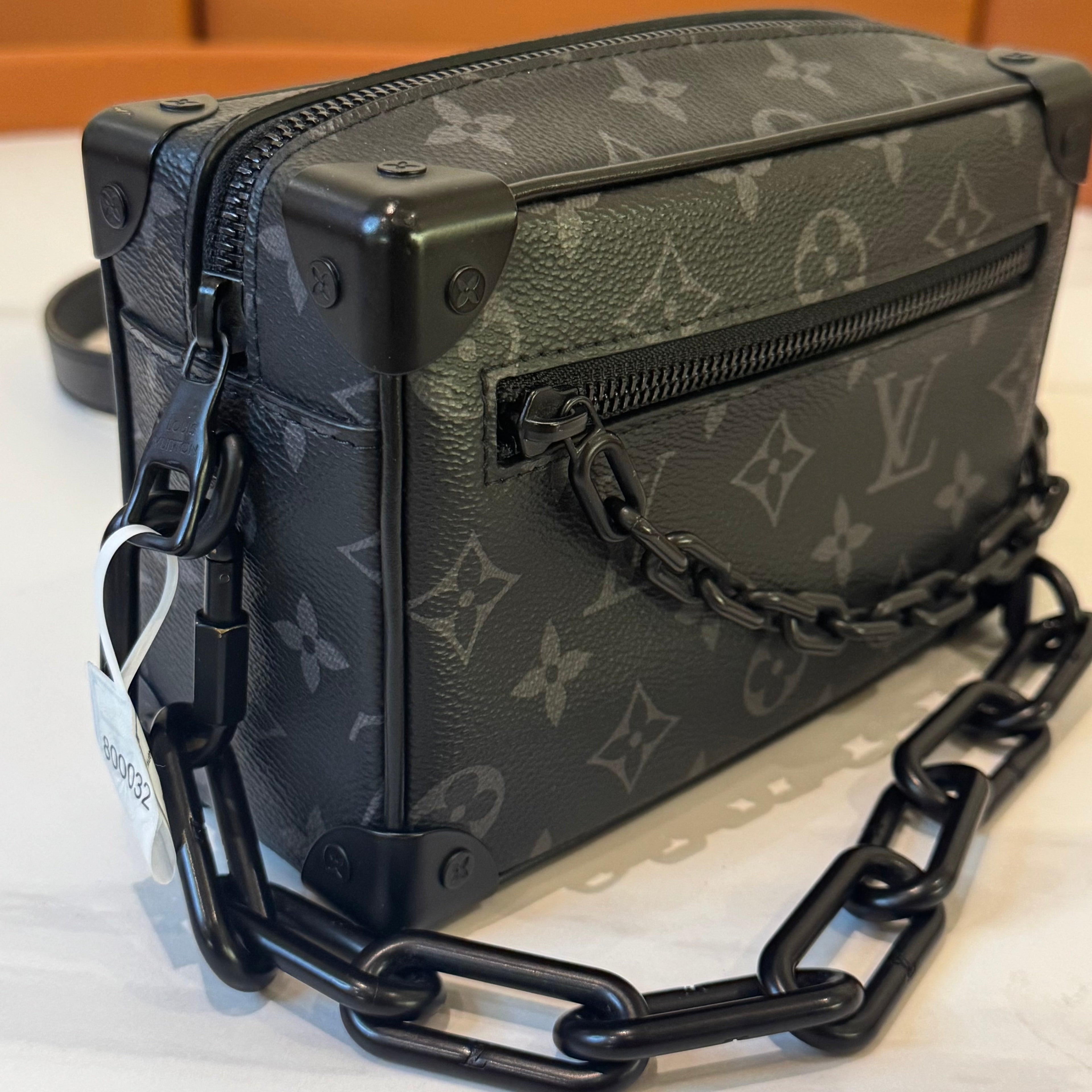 LOUIS VUITTON MINI SOFT TRUNK BLACK WARRIOR BOX BAG