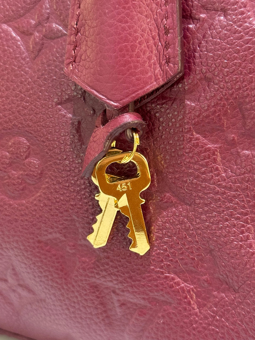 LOUIS VUITTON RED HANDBAG