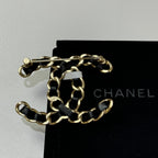 CHANEL CLASSIC DOUBLE C BROOCH (RARE AND DISCONTINUED)