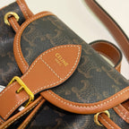 Celine Folco Triomphe Monogram Backpack