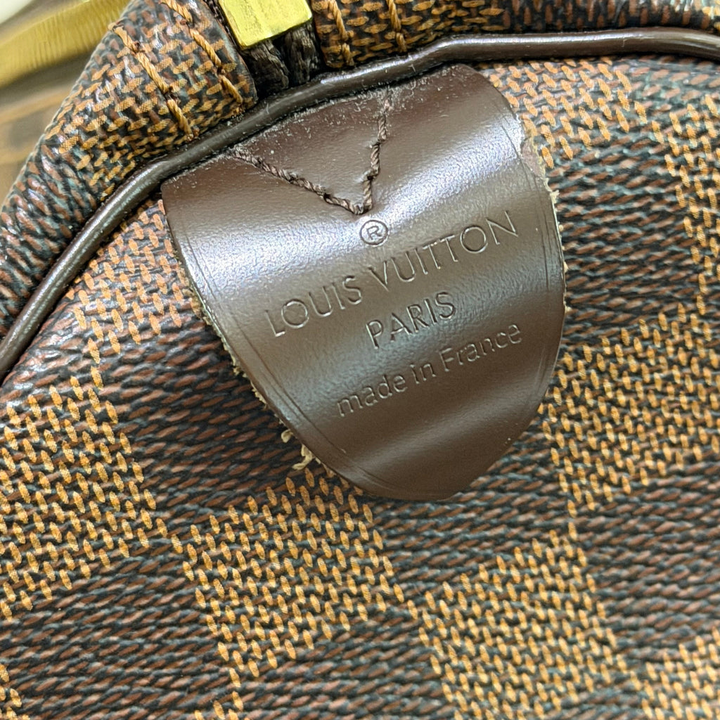 Louis Vuitton Speedy 30 Damier Ebene Top Handle Bag