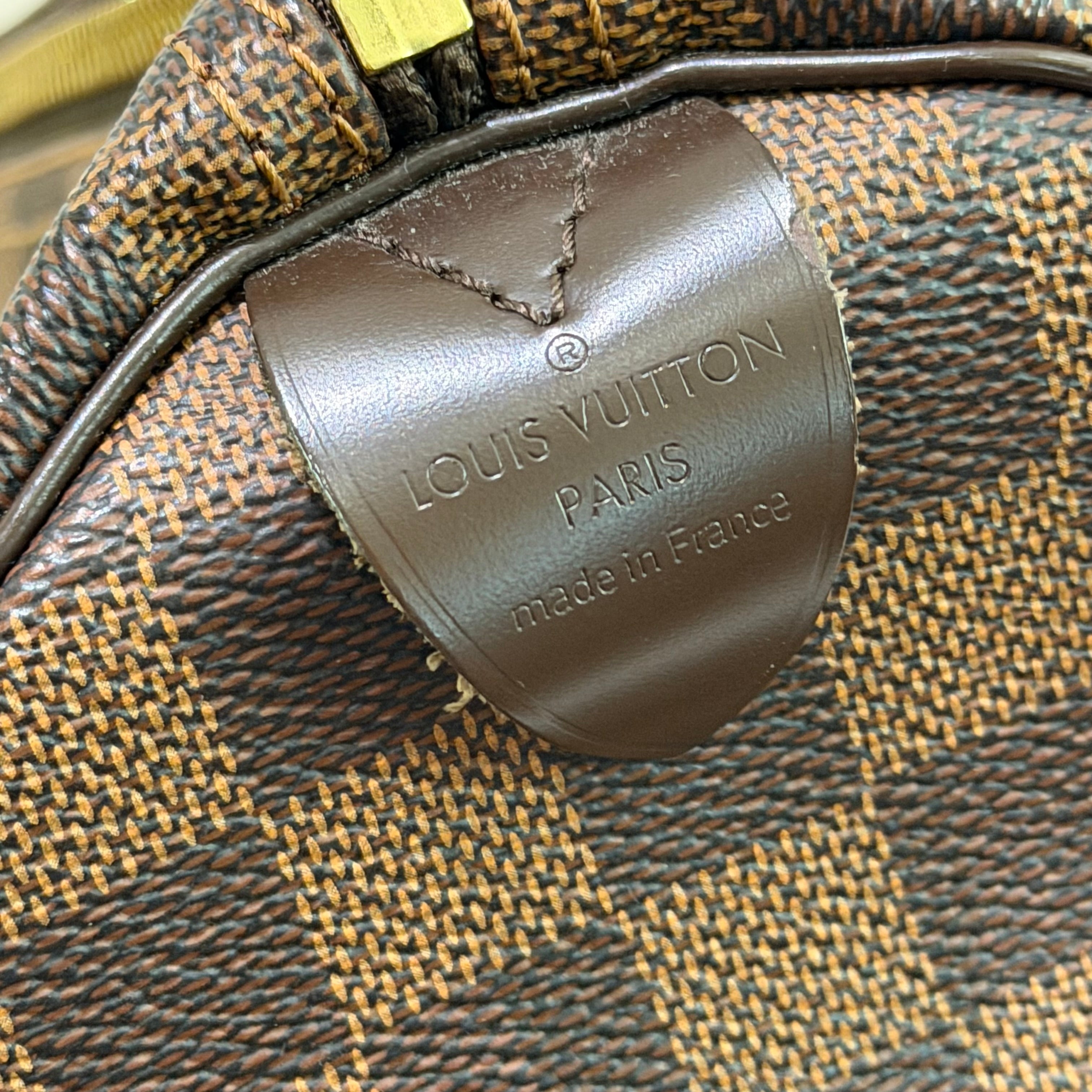 Louis Vuitton Speedy 30 Damier Ebene Top Handle Bag