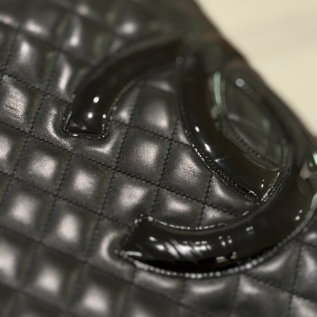 CHANEL TOTE CLASSIC COWHIDE LEATHER SHOULDER BAG