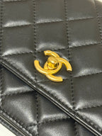 CHANEL WALLET ON CHAIN WITH PEARL CRUSH