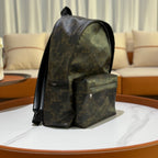 CELINE MEDIUM BACKPACK IN TRIOMPHE CANVAS AND CALFSKIN