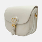 Bobby Flap Bag White Leather Small