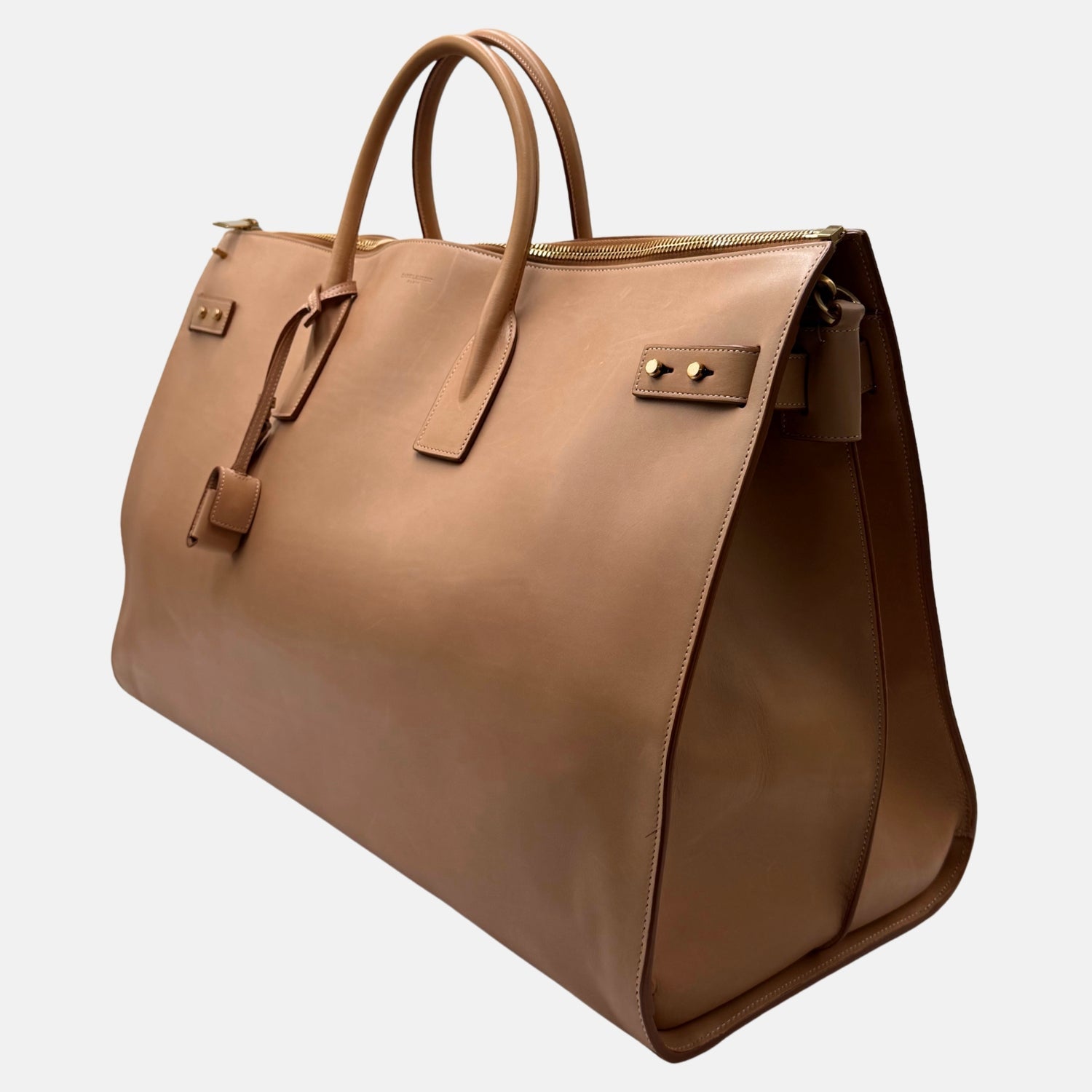 Sac De Jour Duffel Tan Leather Large