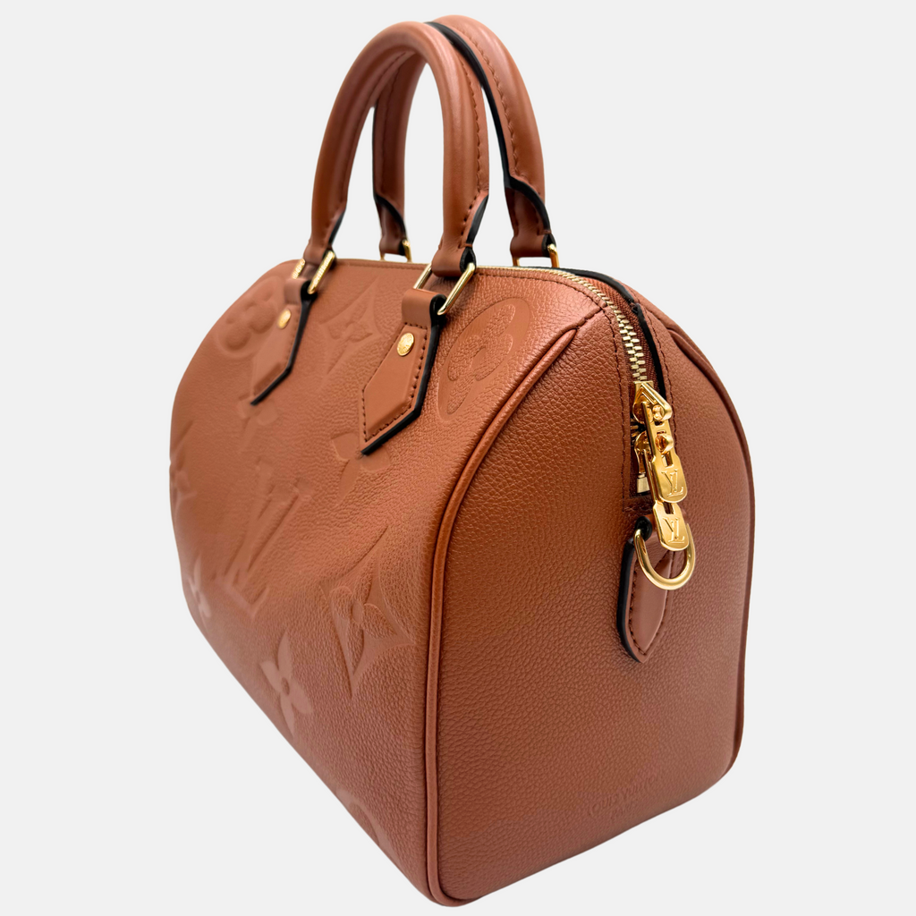 Speedy Bandouliere 25 Cognac Empreinte Monogram