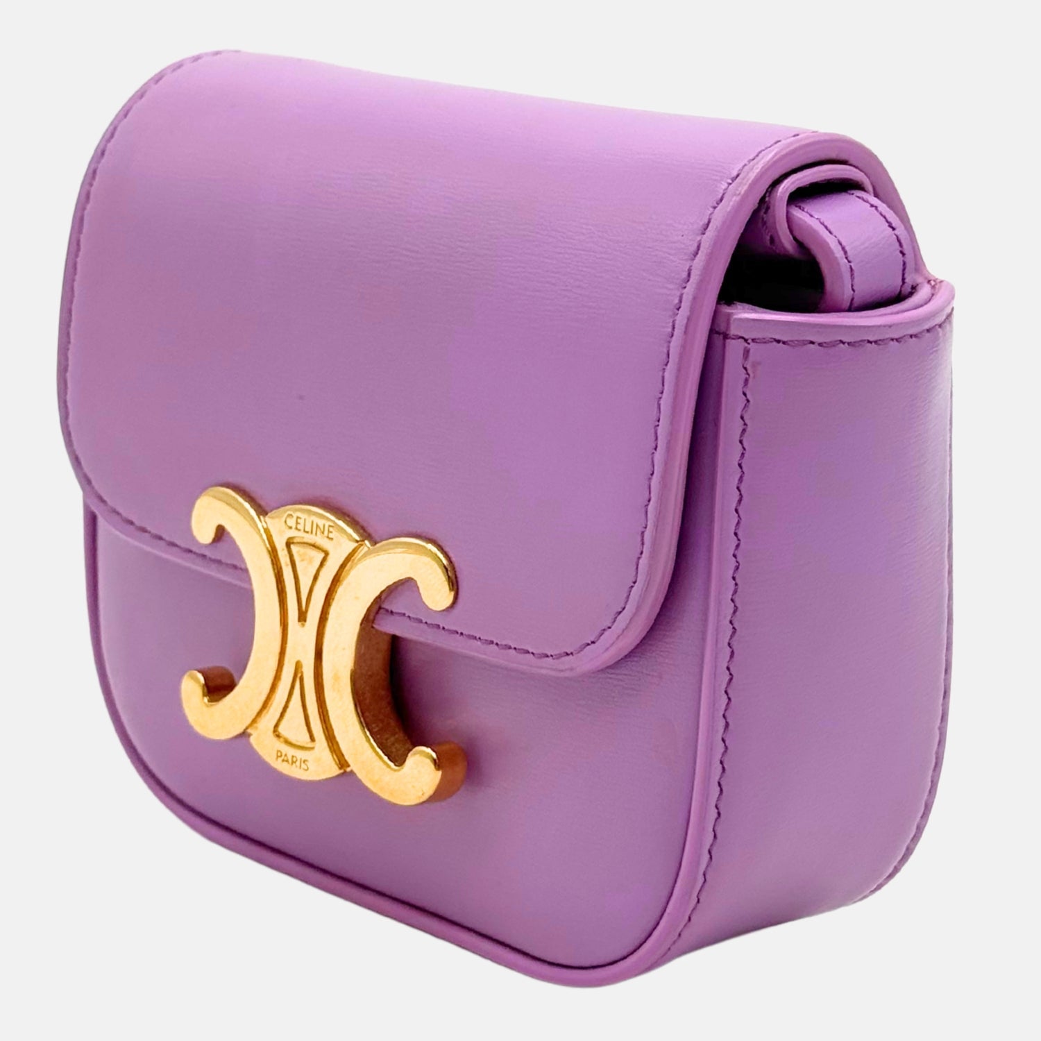 Claude Bag Purple Calfskin Mini