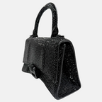 Hourglass XS Allover Strass Top-Handle Bag