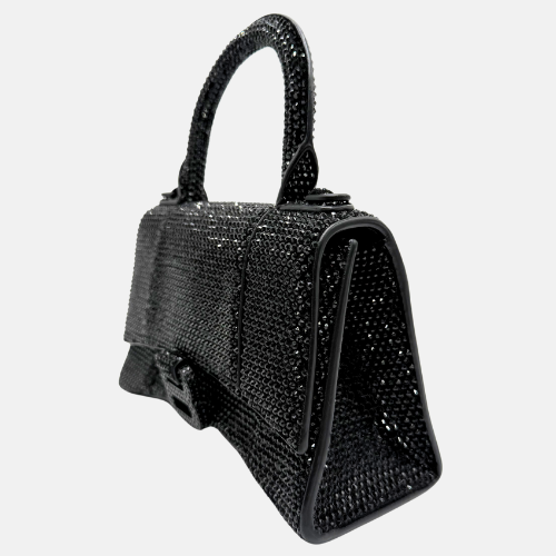 Hourglass XS Allover Strass Top-Handle Bag