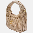 Wander Matelassé Shoulder Bag Beige