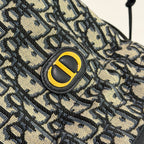 Dior 30 Montaigne Mini Oblique Drawstring Chain Bucket Bag