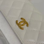 Chanel 22A Coin Baguette Bag Grained Calfskin with Chain (Chip Model)