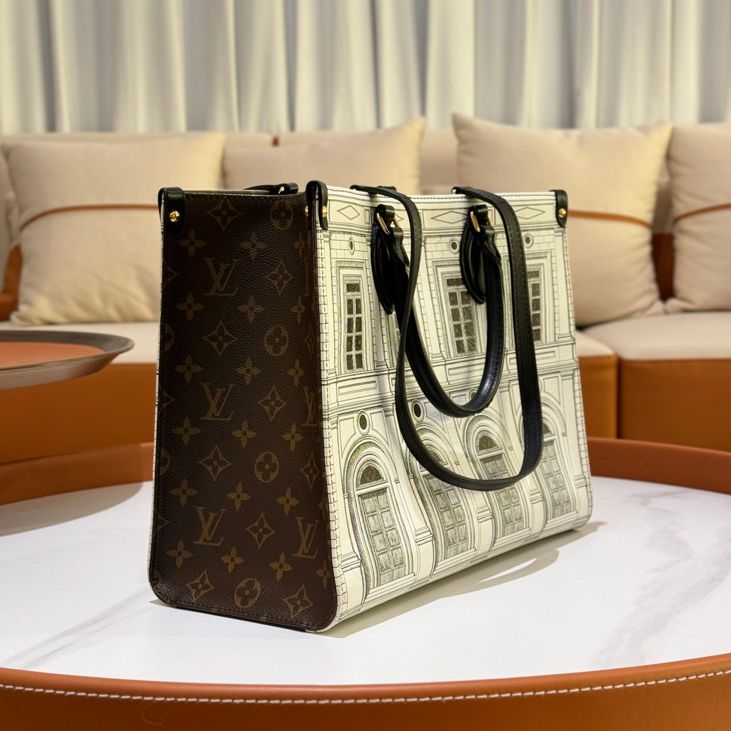 LOUIS VUITTON × FORNASETTI ON THE GO MEDIUM