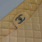 Chanel Classic Flap Maxi Patent Leather Lemon Cream Yellow