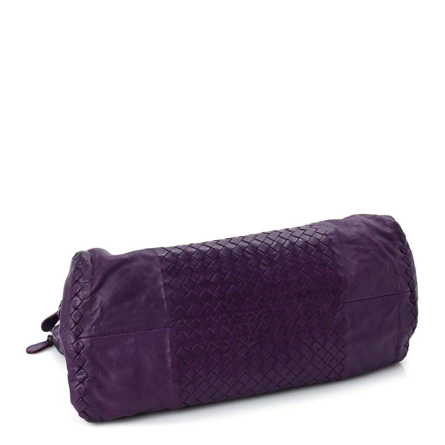 Calfskin Intrecciato Large Leggero Tote Purple