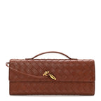 Nappa Intrecciato Long Andiamo Top Handle Sapele