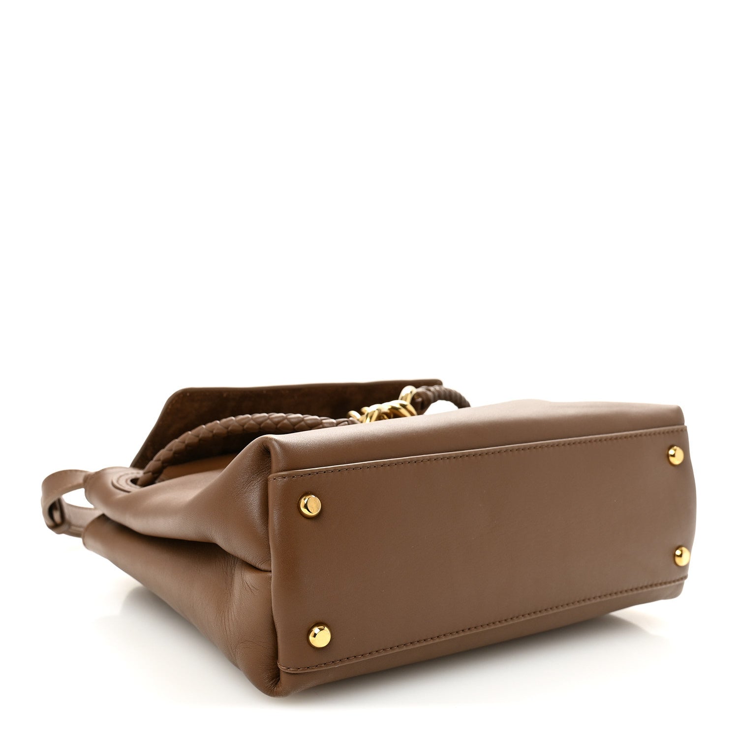 Silky Calfskin Small Ciao Ciao Nocciola
