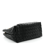 Nappa Intrecciato Small Andiamo With Chain Shoulder Bag Black