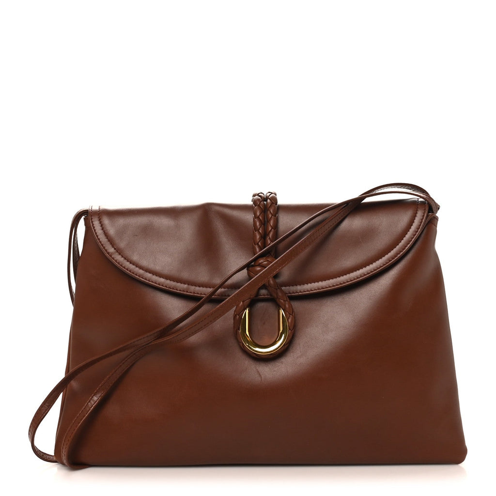 Smooth Calfskin Medium Liberta Shoulder Bag Sapele