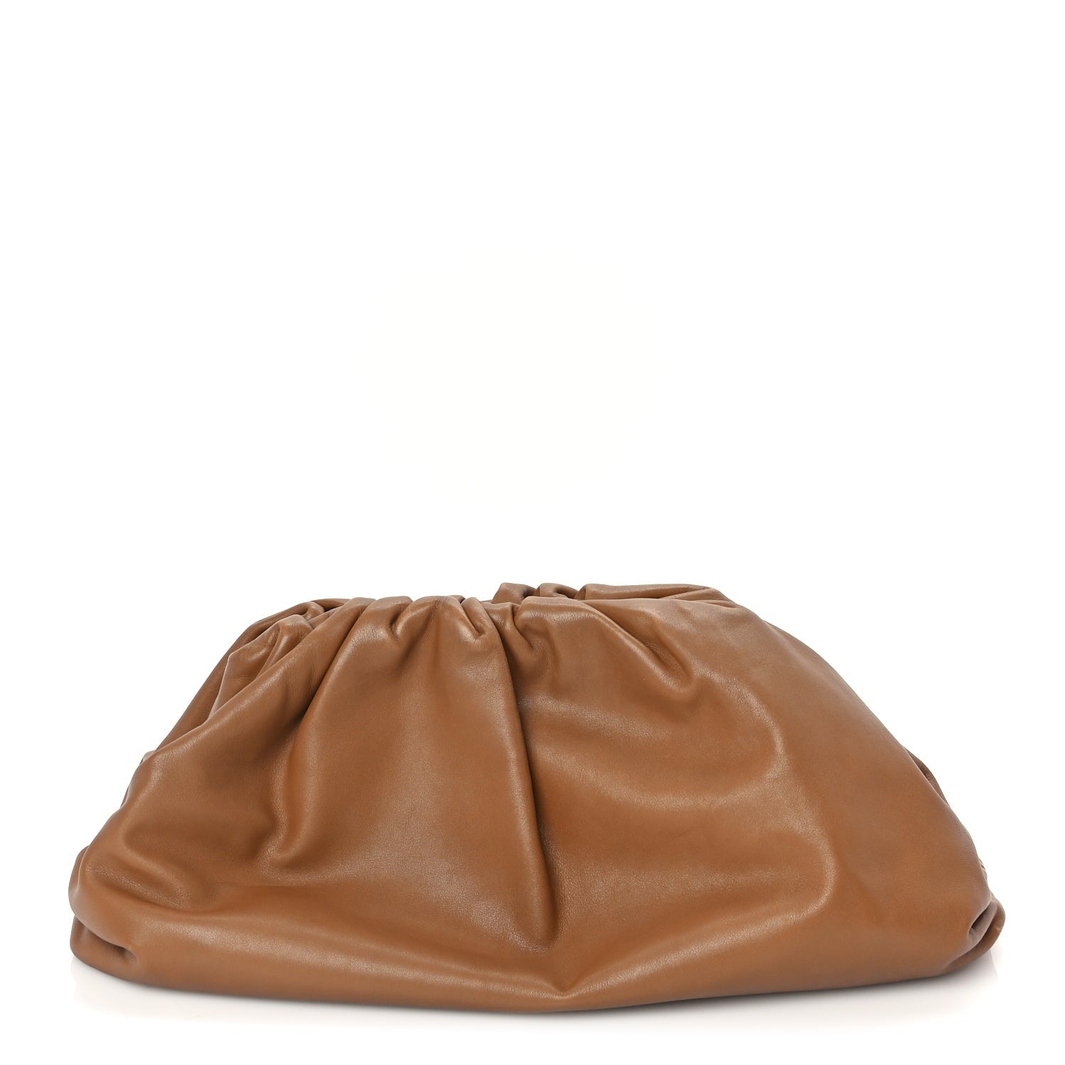 Smooth Butter Calf The Pouch Oversized Clutch Cammello