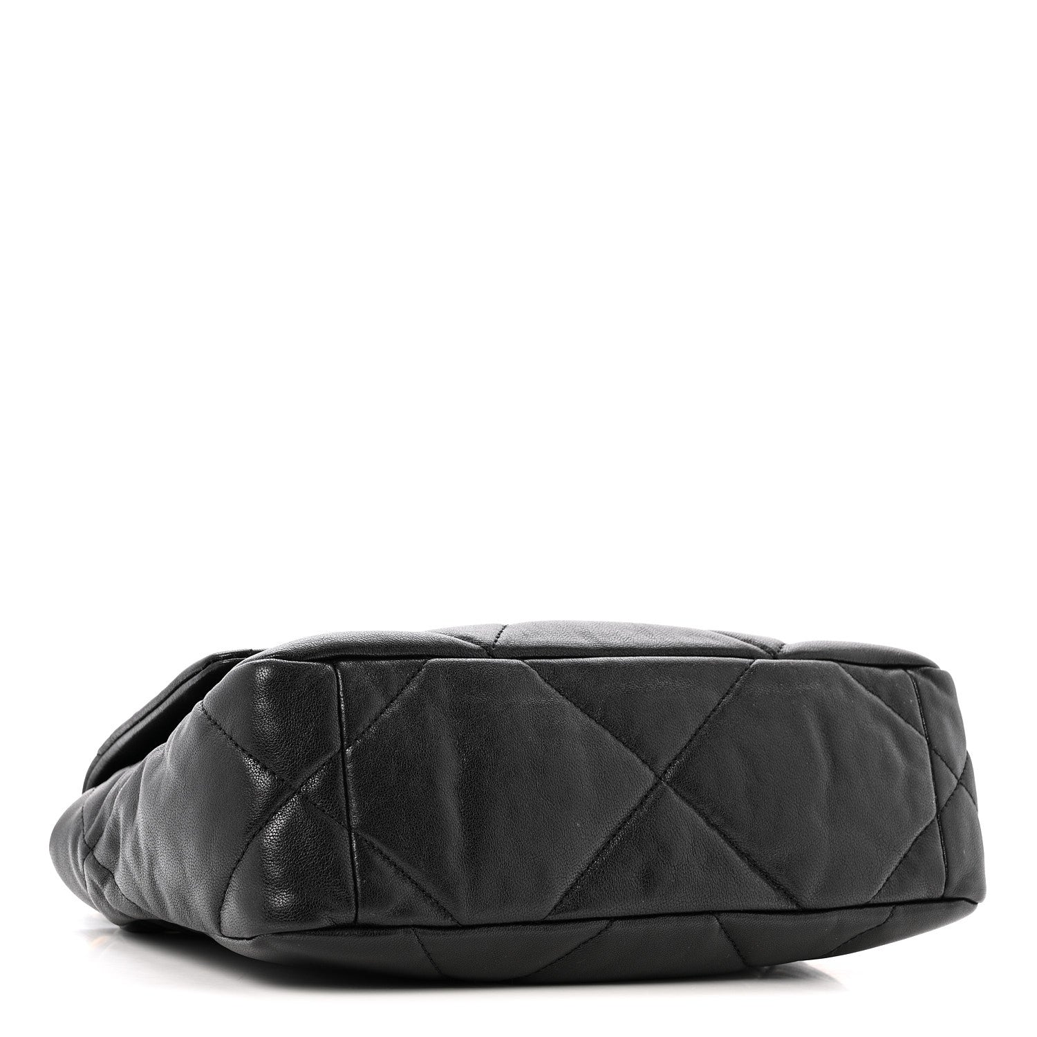 Goatskin Quilted Medium Chanel 19 Flap Black