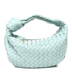 Nappa Intrecciato Teen Jodie Hobo Teal Washed