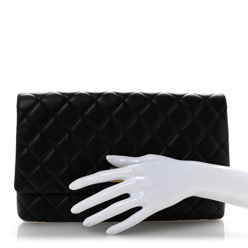 Aged Calfskin Quilted Reissue 2.55 Clutch Black