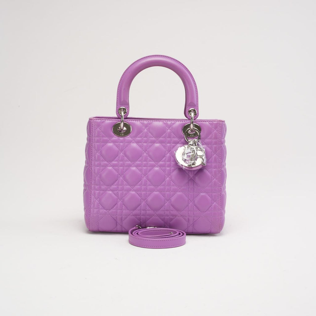 Dior Lady Medium Lamb Purple 2014