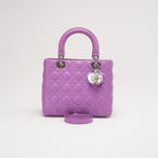 Dior Lady Medium Lamb Purple 2014
