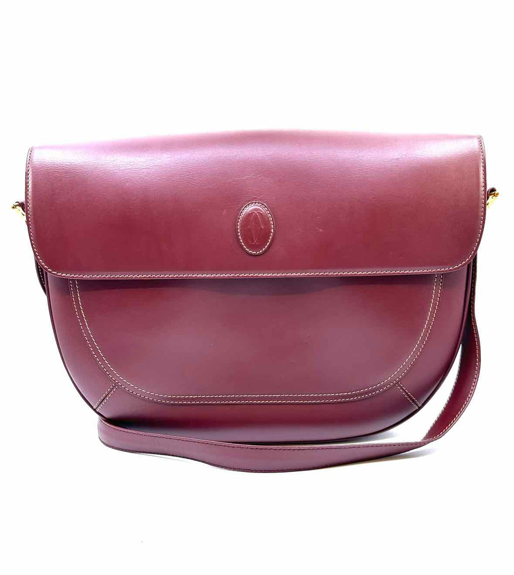 CARTIER Burgundy Handbag