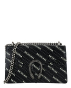 Gucci Womens  X Balenciaga Logo Print Dionysus Shoulder Bag