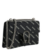 Gucci Womens  X Balenciaga Logo Print Dionysus Shoulder Bag