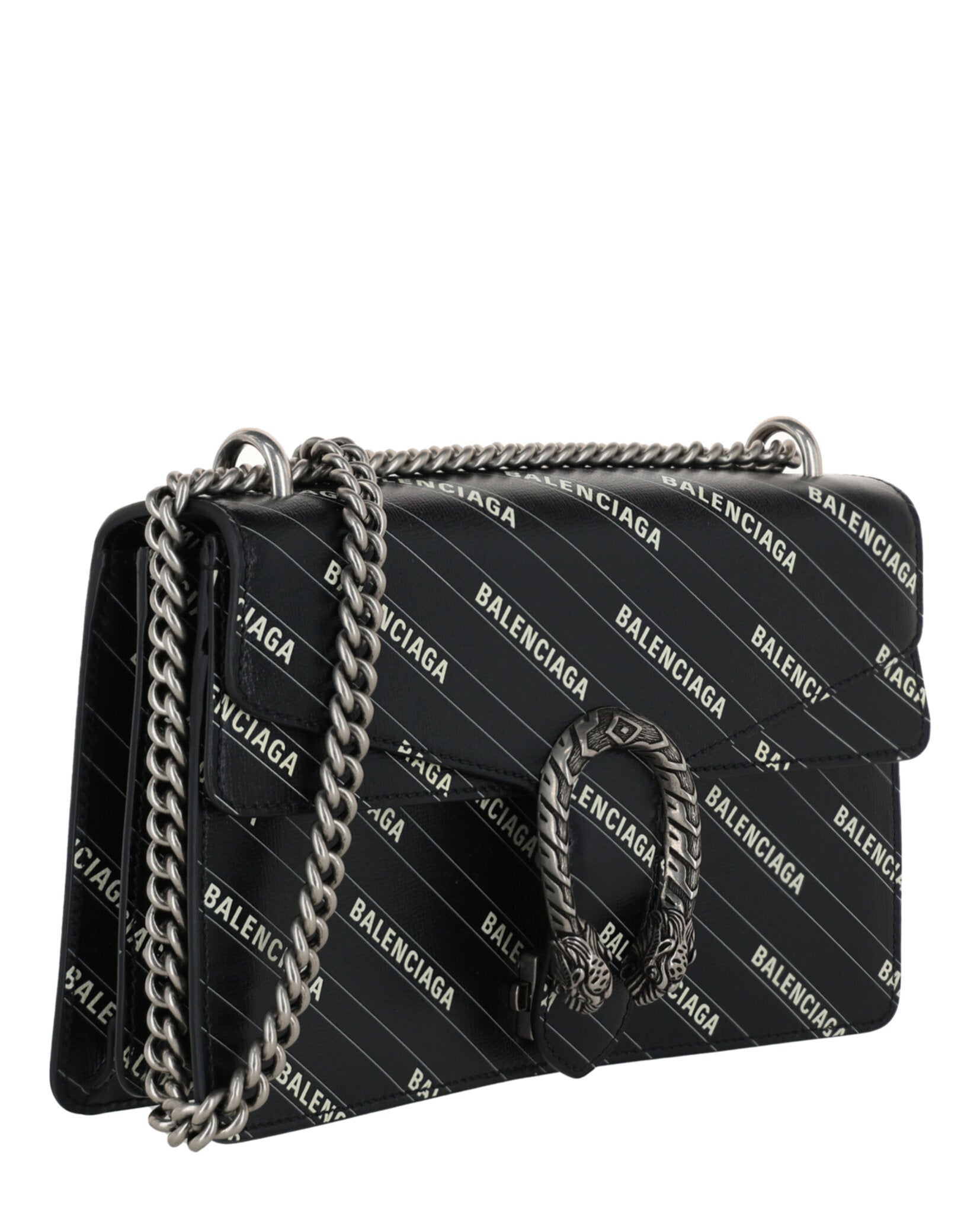 Gucci Womens  X Balenciaga Logo Print Dionysus Shoulder Bag