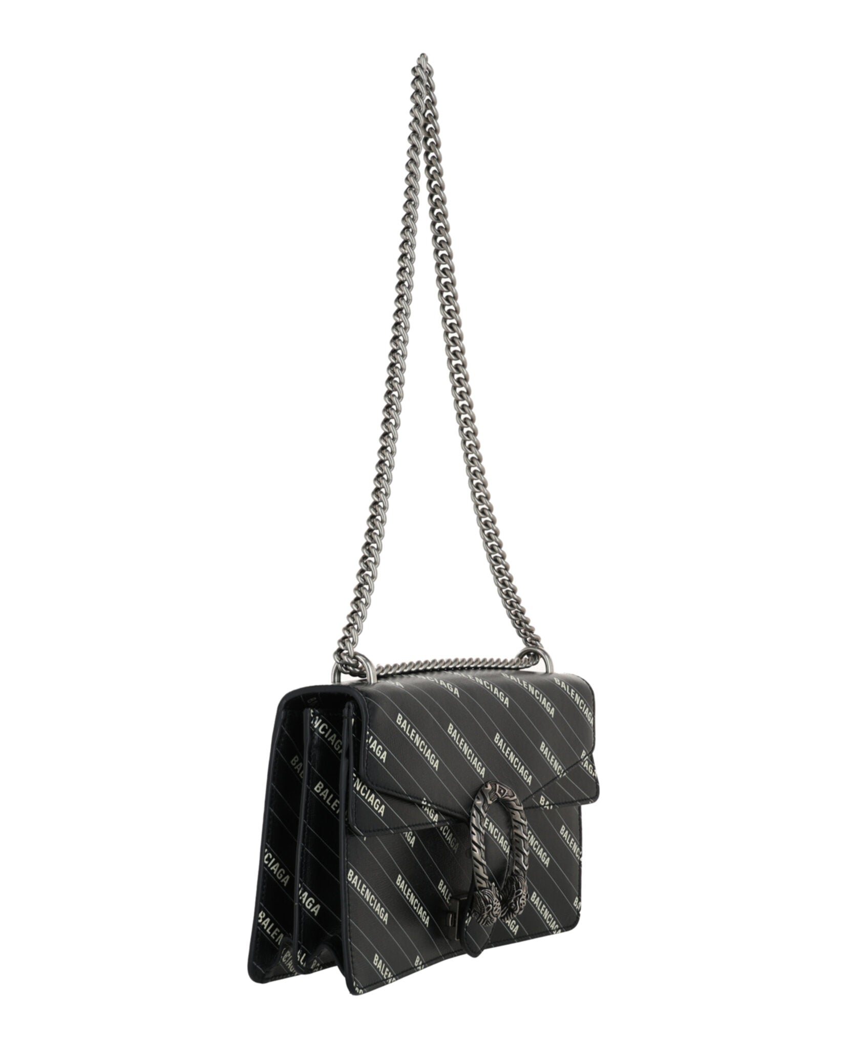 Gucci Womens  X Balenciaga Logo Print Dionysus Shoulder Bag