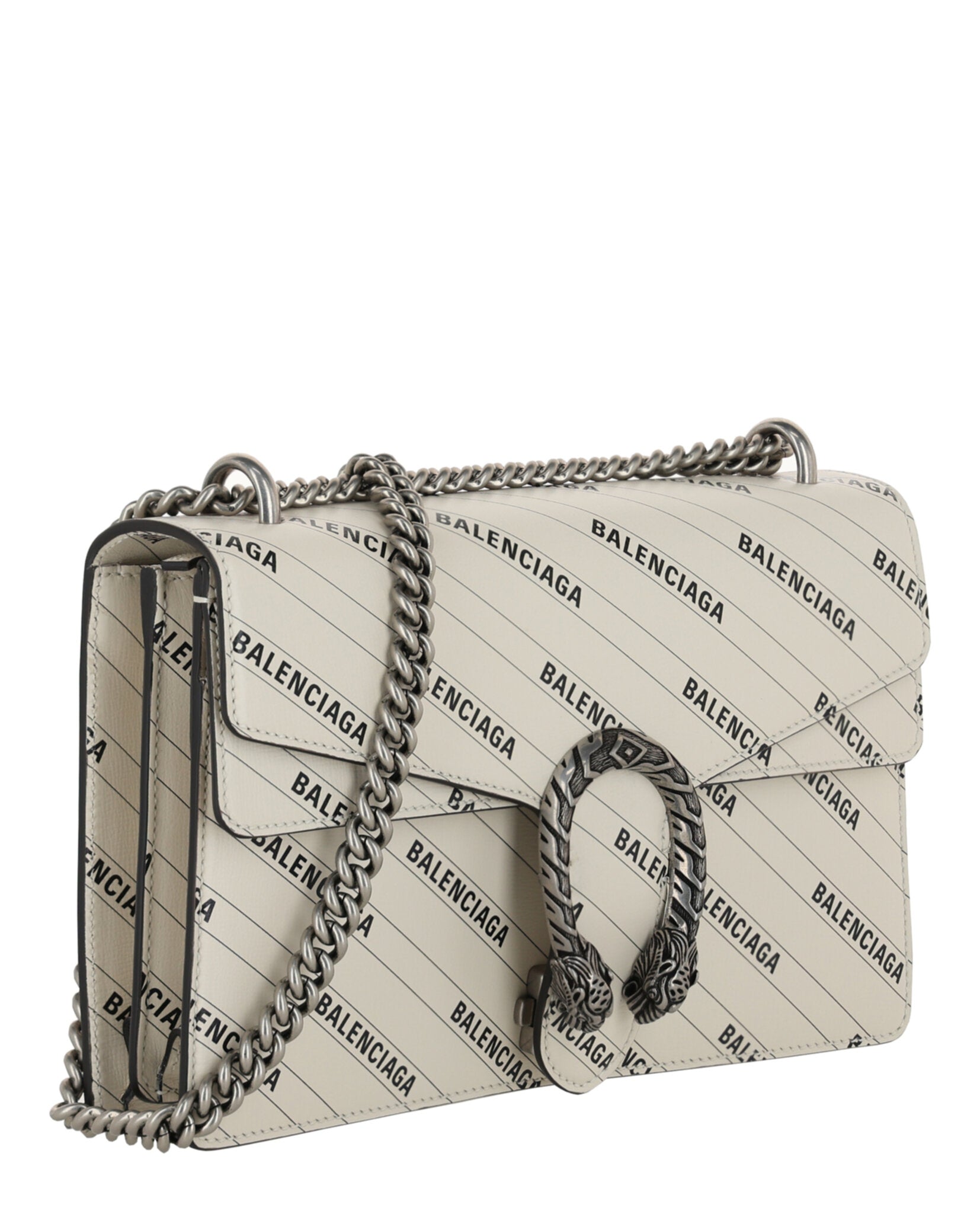 Gucci Womens  X Balenciaga Logo Print Dionysus Shoulder Bag