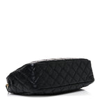 Aged Calfskin Quilted Medium Reissue Camera Case Black